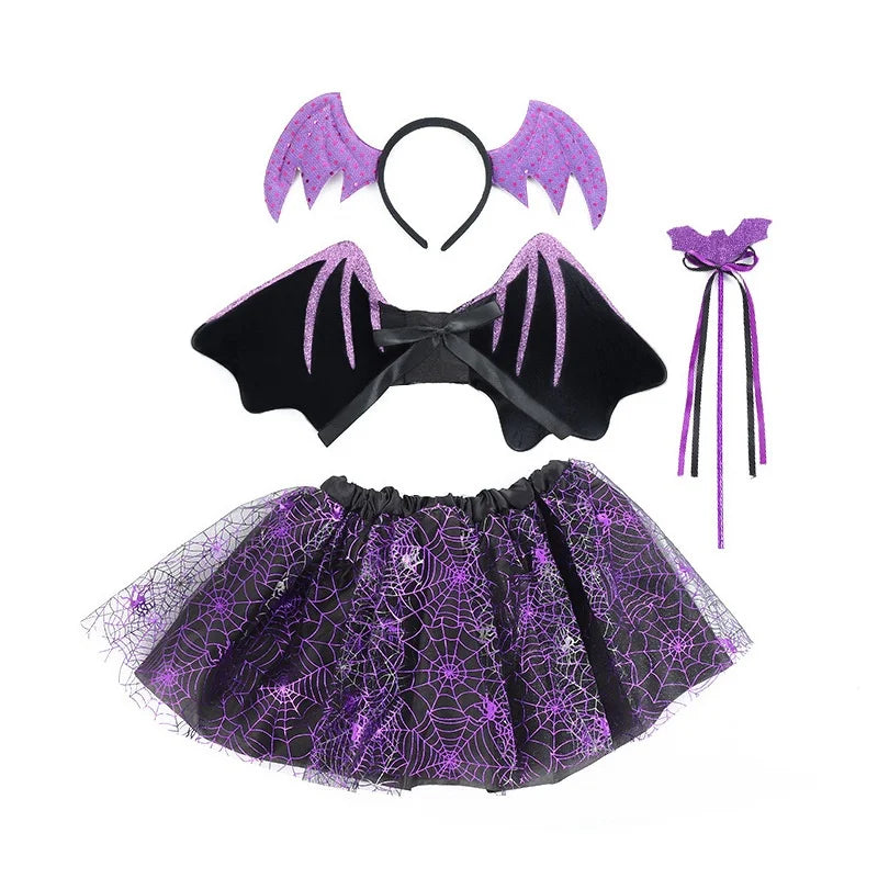 Spider Bat Wings Halloween Costume Set