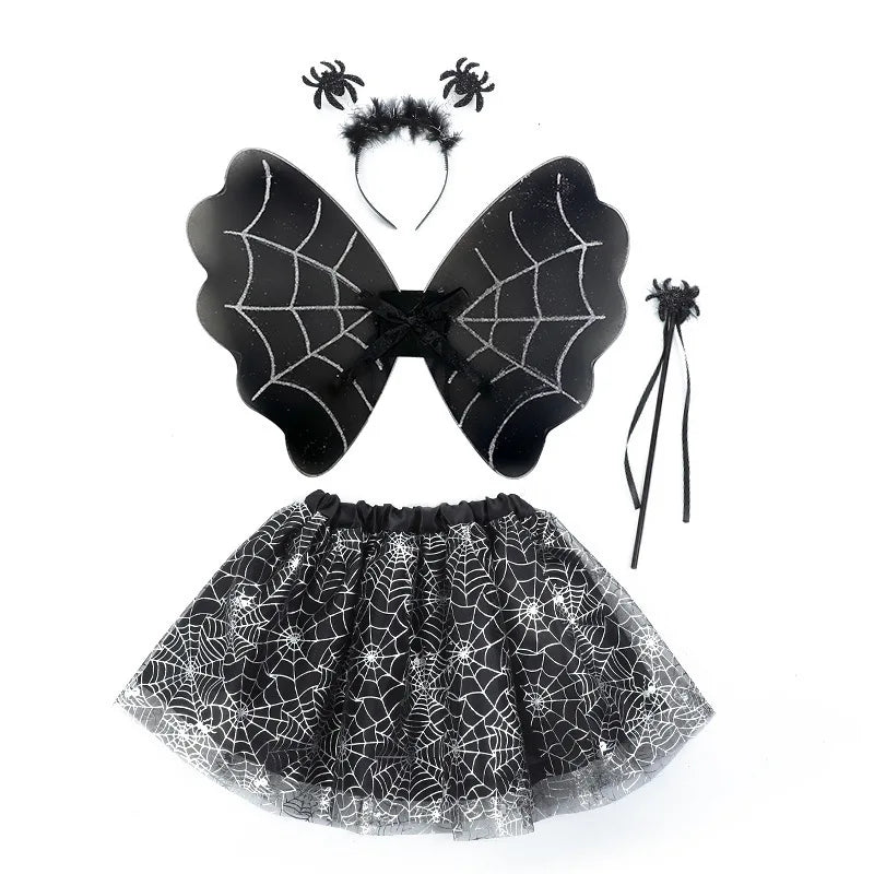 Spider Bat Wings Halloween Costume Set