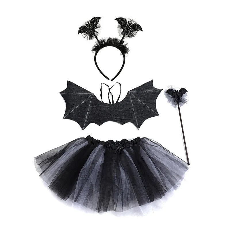 Spider Bat Wings Halloween Costume Set