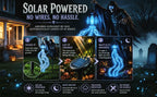 Solar Grim Reaper LED Garden Stake